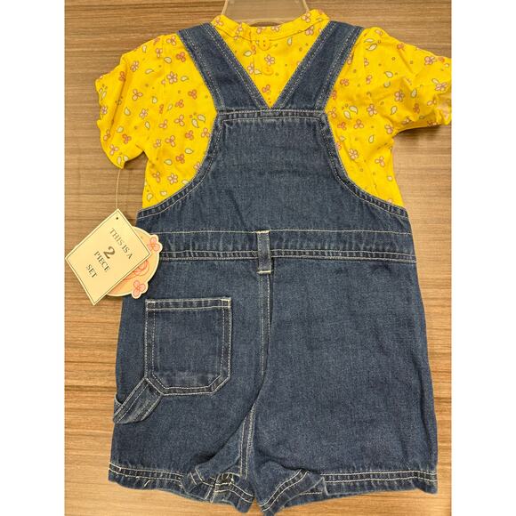 Vintage Precious Moments Denim short Overall Set – 24M– NWT - Picture 2 of 5